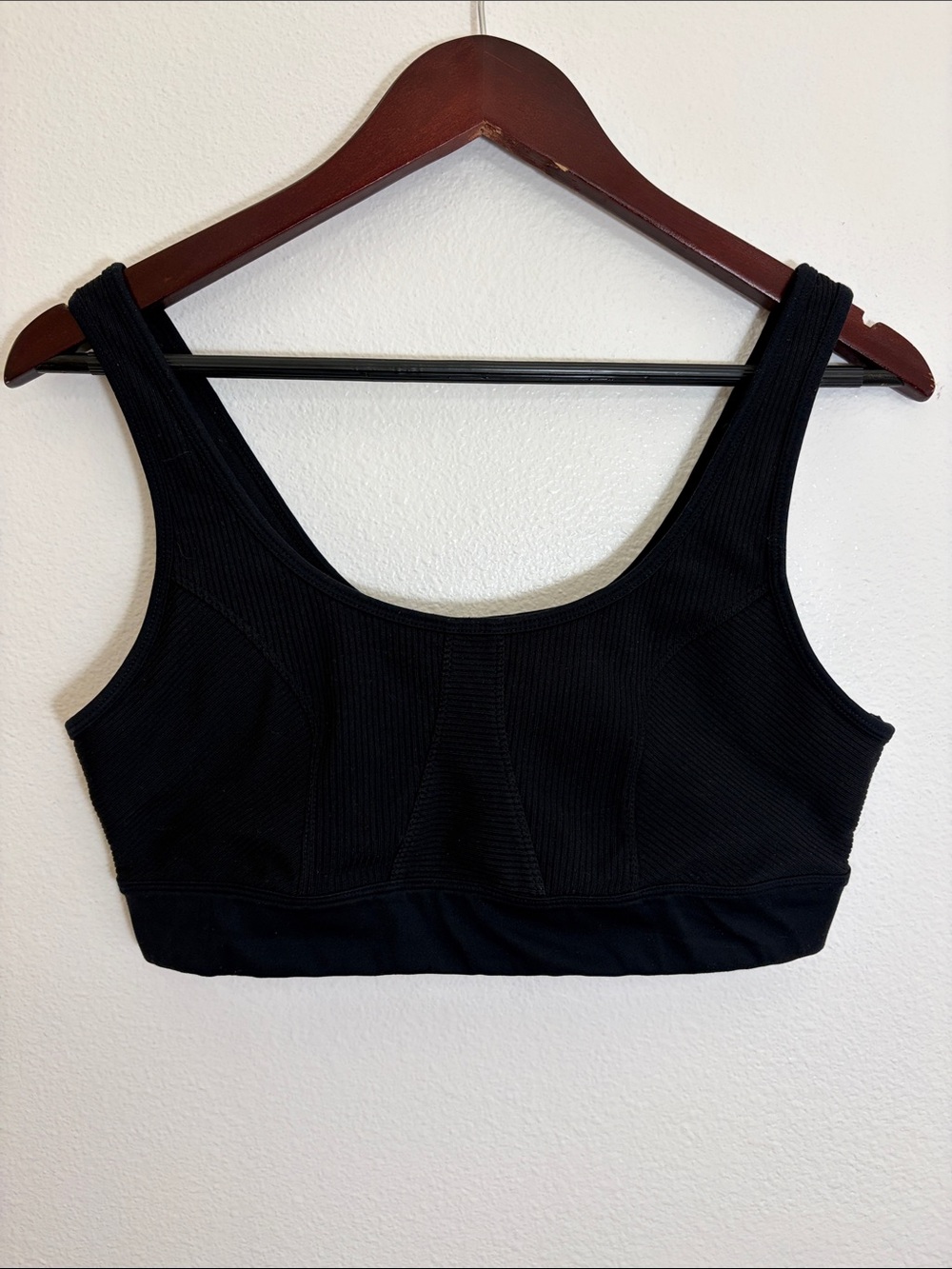 JoyLab Black Ribbed Sports Bra